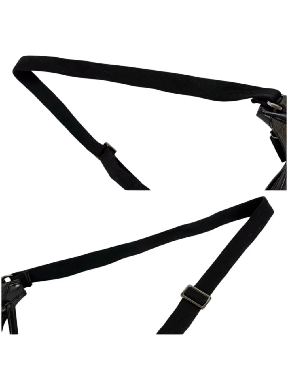 Gucci GG Canvas Shoulder Bag Cross Black